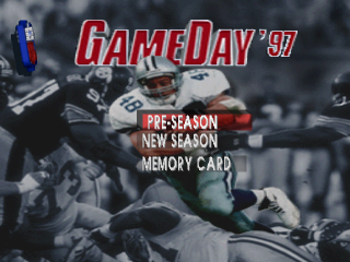 NFL GameDay 97 title screen for Playstation